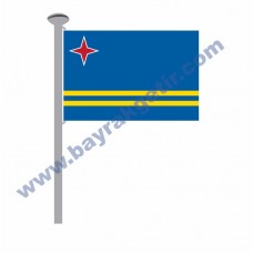 ARUBA GÖNDER BAYRAK 50x75 ( EBAT SEÇİNİZ )